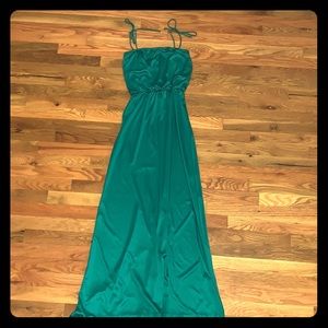 Vintage spaghetti strap maxi dress